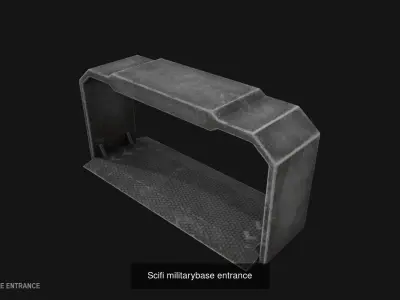 Scifi militarybase defense collection 3D Model Pack