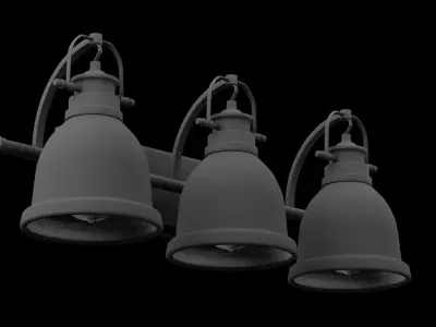 Wall Street Lamps 3D model