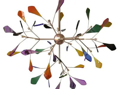 Novelty Colorful Chandelier 3D model