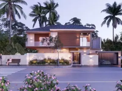 Exterior House Scene 3D model purchase