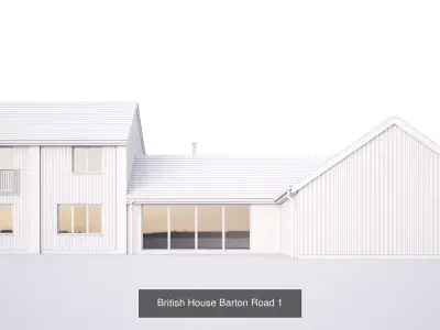 British House Barton Road collection 3D Model Pack