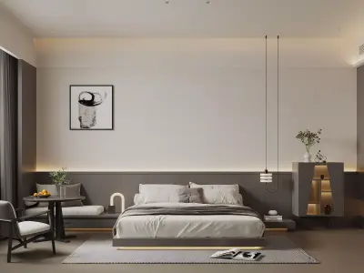 apartment interior scenes   3D model purchase
