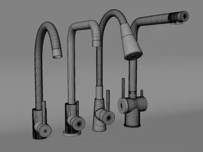 Modern Kitchen Faucet Set  3D model