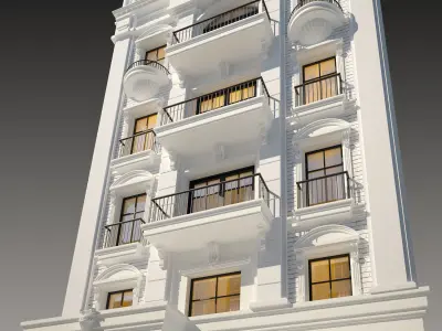 Classic house 01 3D model purchase