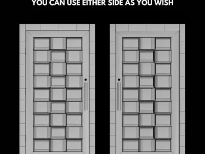 Modern Door Window Collection 3D model