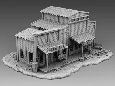 Double house 3D print model