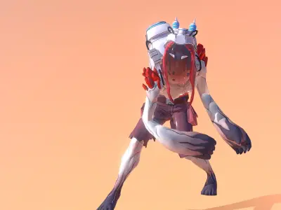 Hollow Cyborg Expirmental Monster CLIMB-SLAM 3D model