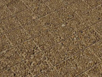 Exposed Aggregate Concrete PBR Texture  Texture