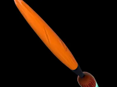 stylized Paint Brush  Low-poly 3D model