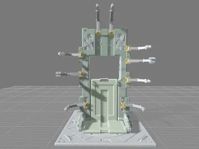 MGMHB08FMC Full Mechanic Details Mech Hangar MG 3D print model