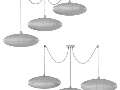 Etheletta 3 Pendant Light 3D model