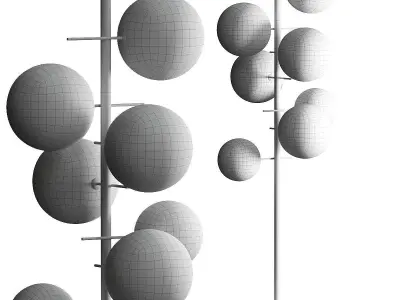 Gallotti  Radice Bolle Stelo Floor Lamp 3D model