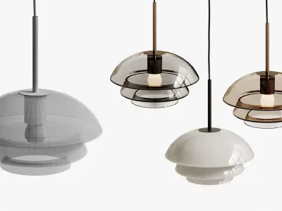 Archive Pendant Light by Hadeland Glassverk 3D model