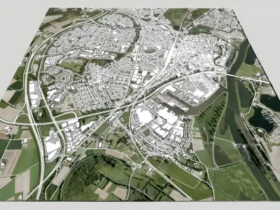 Cityscape Roermond Netherlands 3D model