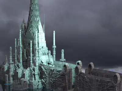  Celtic Gods Engraved City 1  3D model