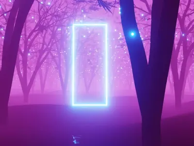 Stylized Forest Animation 3D model