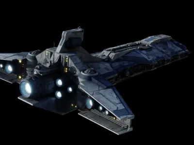 Rebel Command Ship Blue Chief and Phoenix Home  - Star Wars 3D model