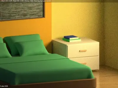 isometric room 3D model buy