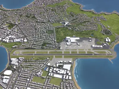 Wellington - 3D Airport Model Low-poly 3D model