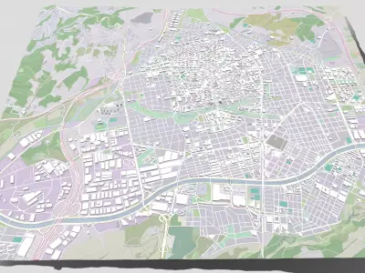 Cityscape  Terrassa Spain 3D model