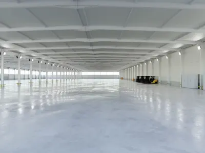 Warehouse Interior 5c Low-poly 3D model