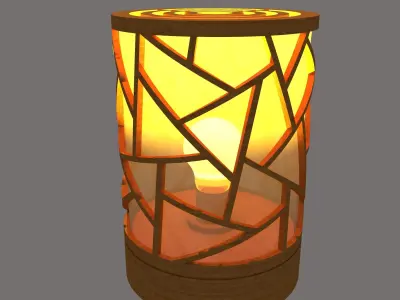 Collister Table Lamp 3D model 3D model