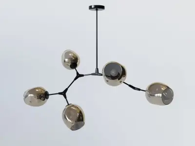 Ceiling chandelier Kink Light Low-poly 3D model
