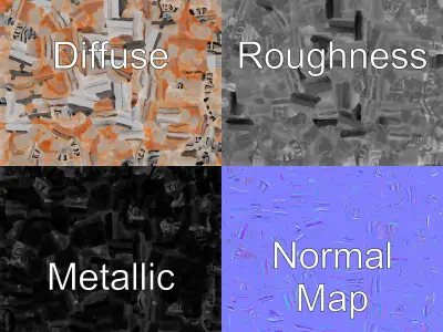 Embossed Cast Iron Manhole Cover model pack Low-poly 3D model