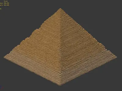 Giza - Three Pyramids 01 3D model