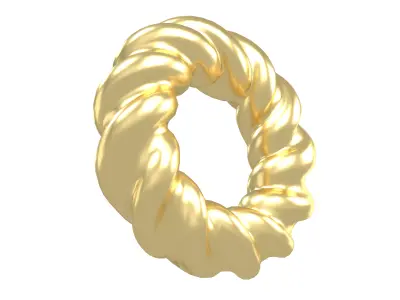Abstract Ring Shape V4 001 Low-poly 3D model