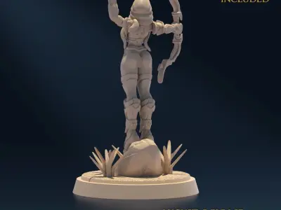 Undying Light Sentinel B Nude 3D print model