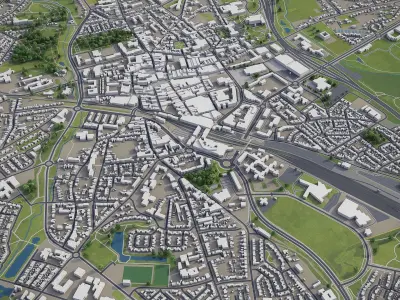 Heerlen  Low-poly 3D model