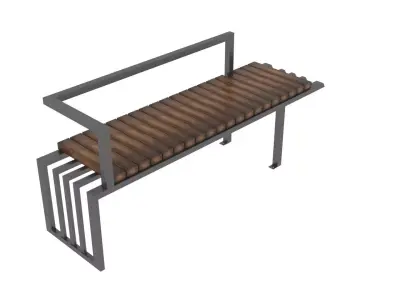 Bench 3D model 10