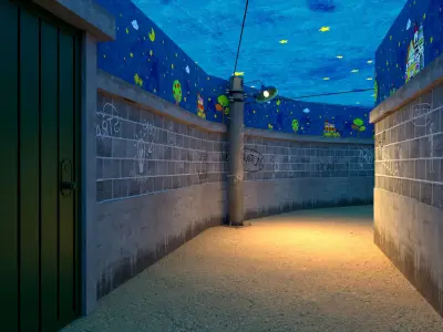 Squid Game season 3 Hide and seek game scene 3D model