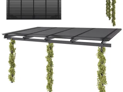 Pergola Unopiu MERIDIENNE 3D model