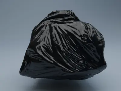 Trashbag - Big Low-poly 3D model
