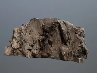 Mountain Low-poly 3D model 12