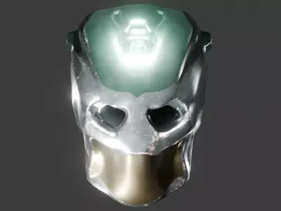 Sci-Fi Mask Low-poly 3D model