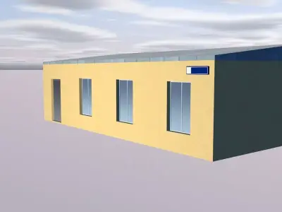 Public toilet Low-poly 3D model buy