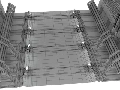 Spaceship Corridor 3D model