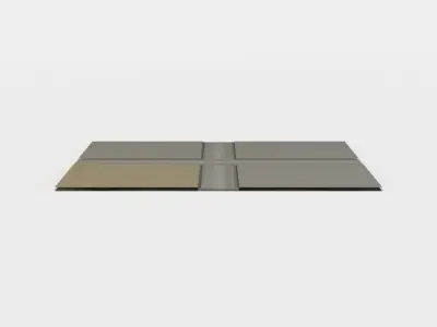 Road crossing Low-poly 3D model