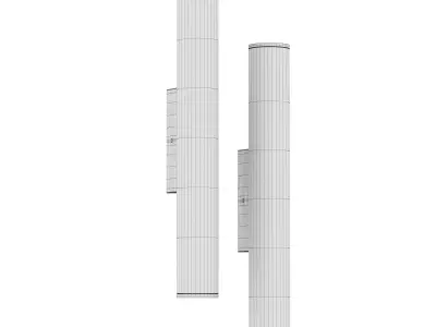 Pipe Wall lamp 3D model