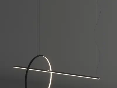 Pendant Light 001 Free 3D model