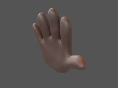 Hand v1 005 Low-poly 3D model