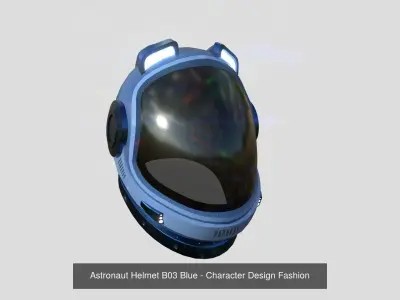 10 Astronaut Helmet B Collection - Character Design Fashion 3D Model Pack