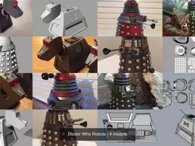 Doctor Who Robots 3D Model Pack