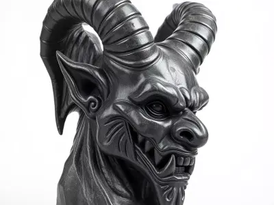 Black Gargoyle model pack Low-poly 3D model