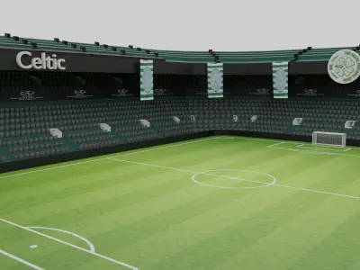 Celtic Football Stadium Low-poly 3D model