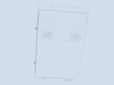 Industrial Container with cardboard boxes 3D model