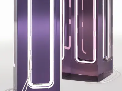 Floor lamp Totem h1700 3D model